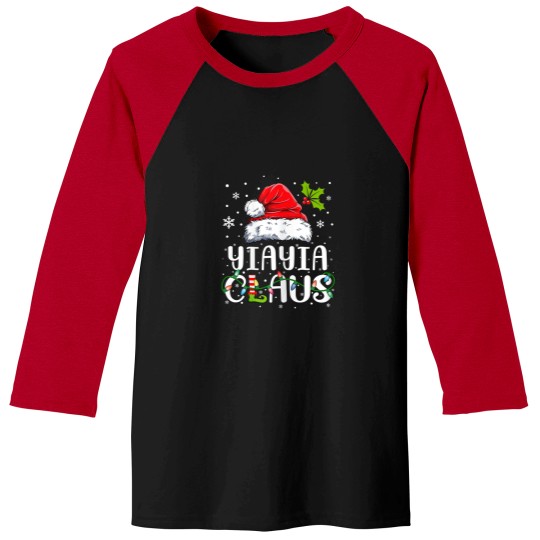 Discover Womens Matching Family Christmas Santa Yiayia Cl Baseball Tees