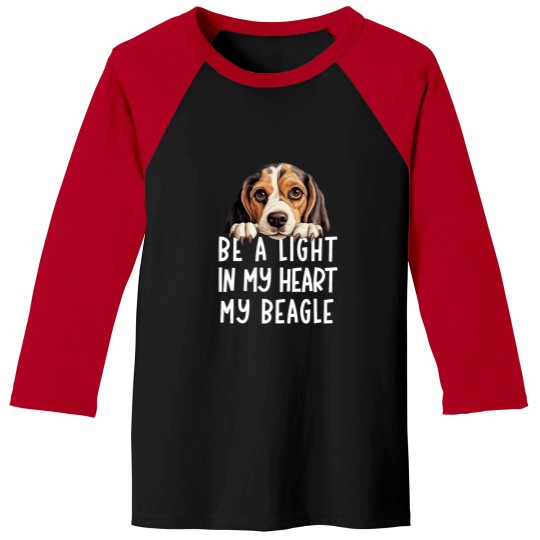 Discover Be A Light in My Heart My Beagle Cawaii dogs Cute dogs Lover Puppy doggos Baseball Tees
