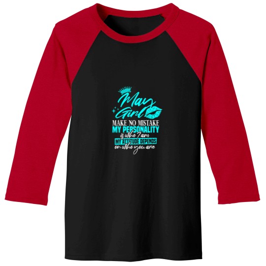Discover Queen Women Birthday May 6328 Baseball Tees