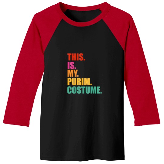 Discover This is my Purim Costume funny Jewish Baseball Tees