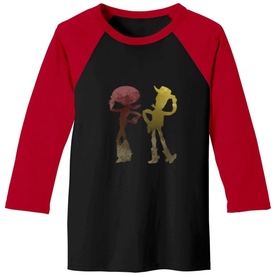 Discover Cowgirl And Cowboy Inspired Silhouette Baseball Tees