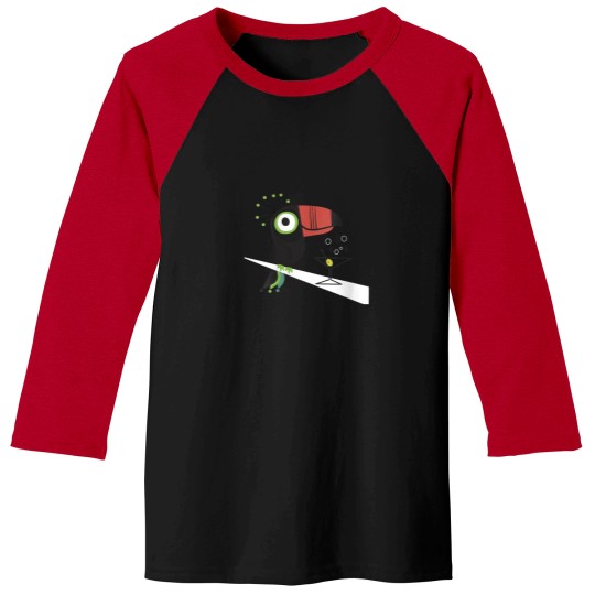 Discover Womens Mid Century Modern Toucan Tiki VNeck Baseball Tees