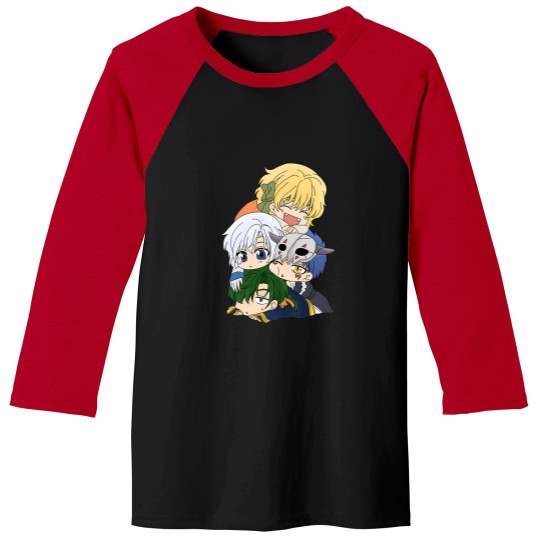 Discover The Four Dragon Warriors Chibi Baseball Tees