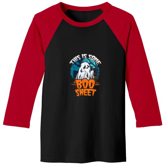 Discover This Is Some BooSheet Halloween Ghost Costume Me Baseball Tees