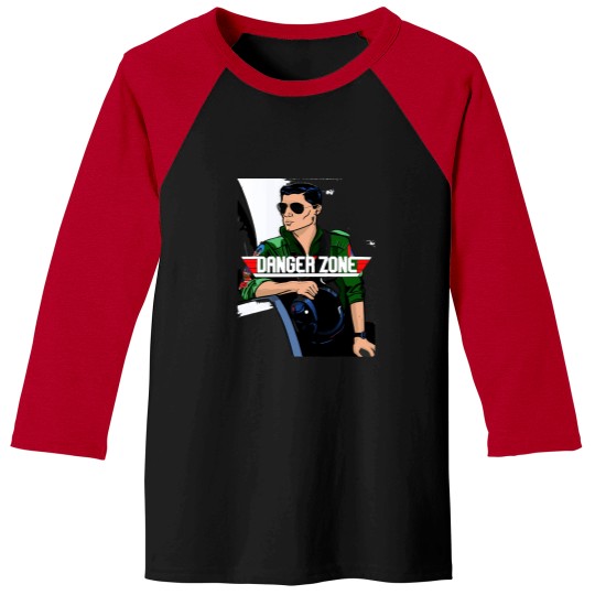 Discover Archer Danger Zone TV Show Movie Mashup T-Shirt Baseball Tees