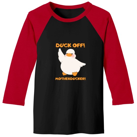 Discover Duck Off Motherducker Cute Duckling Baby Goose 2 Baseball Tees