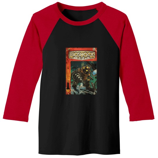 Discover Bioshock-Big-Daddy-Comic-Poster Tee Baseball Tees