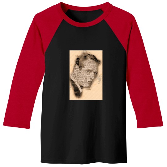 Discover A-Tribute-To-Paul-Newman---Vintage-Sketch-Retro-Art-Style-T-Shirt tEE Baseball Tees