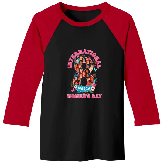 Discover 8 March International Womens Day 2025 Baseball Tees