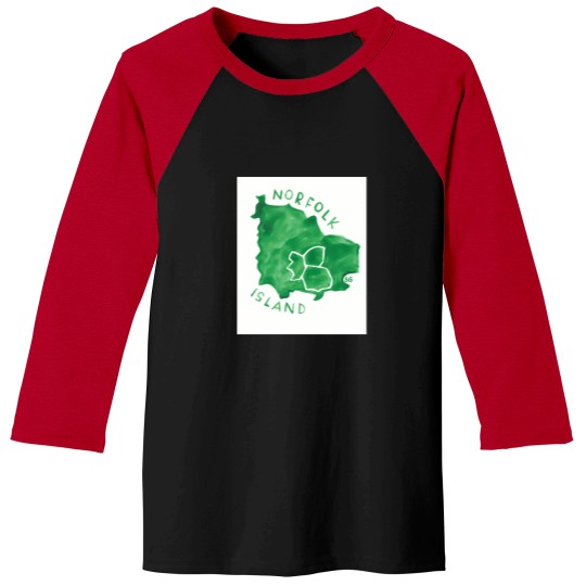 Discover Norfolk Island 1402 Baseball Tees