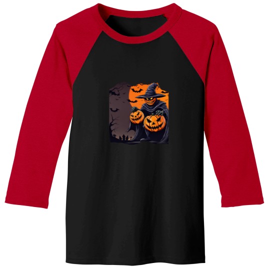 Discover Evil-Pumpkin-Man T-Shirt Baseball Tees