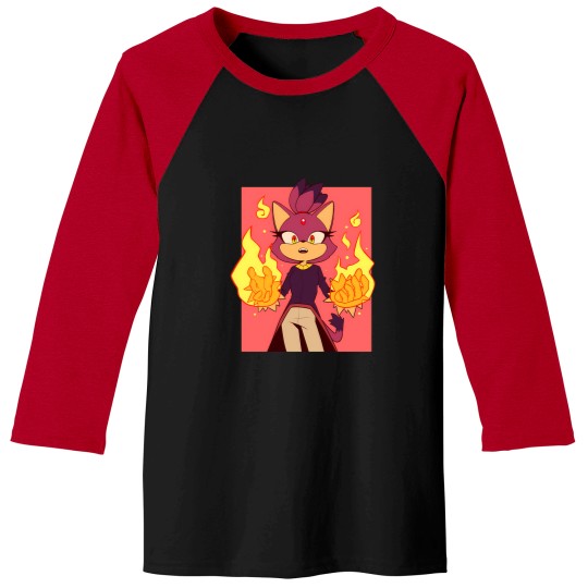 Discover Blaze The Cat Baseball Tees