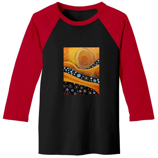 Discover Ancestral Connections I Contemporary Aboriginal Art that Conveys Spirituality and Connection to the Baseball Tees