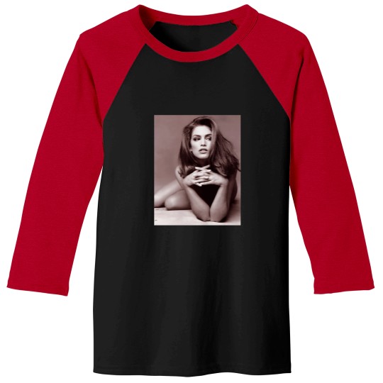 Discover Cindy Crawford  Black and White Classic T-Shirt Baseball Tees