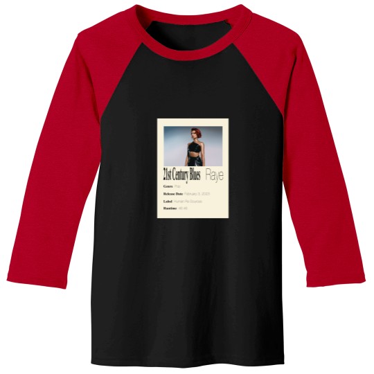 Discover 21st Century Blues Poster Baseball Tees