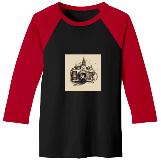 Discover Vintage Camera  1 T-Shirt Baseball Tees
