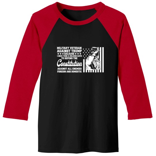 Discover Military Veteran Against Trump 2024 Usa Election Vote Baseball Tees