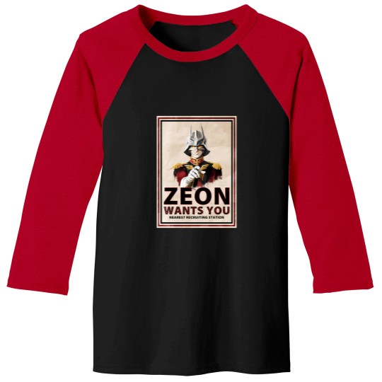 Discover zeon want you char Baseball Tees