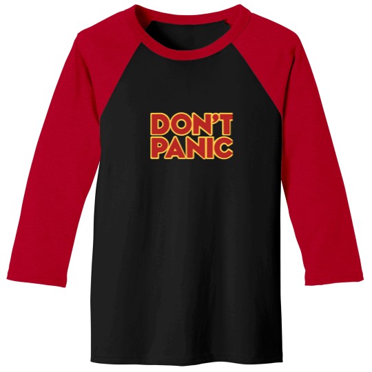 Discover Hitchhiker Galaxy Don'T Panic T-Shirt Baseball Tees