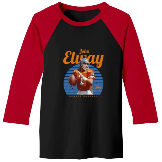 Discover John Elway Baseball Tees