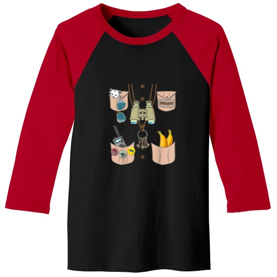 Discover zoo keeper costume funny halloween boys girls zookeeper Baseball Tees
