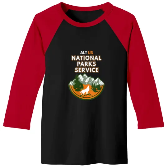 Discover s resist alt us national parks service vneck Baseball Tees