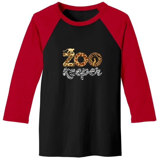 Discover zookeeper african animal zebra leopard print savanna life Baseball Tees