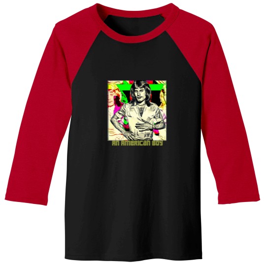 Discover An-American-Boy-(Modern-Art-Cartoon) T-Shirt Baseball Tees