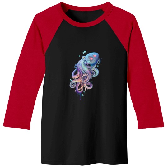 Discover Octopus T-Shirt Baseball Tees