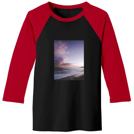 Discover Pink Sandy Beach Baseball Tees