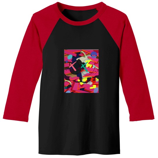 Discover kaws summer collection 2025, peanut kaws, kaws vintages, peanut kaws, kaws jaws, kaws blue, kaws pink, kaws peanut, kaws uniqlos, kaws stuff, kaws friends Baseball Tees