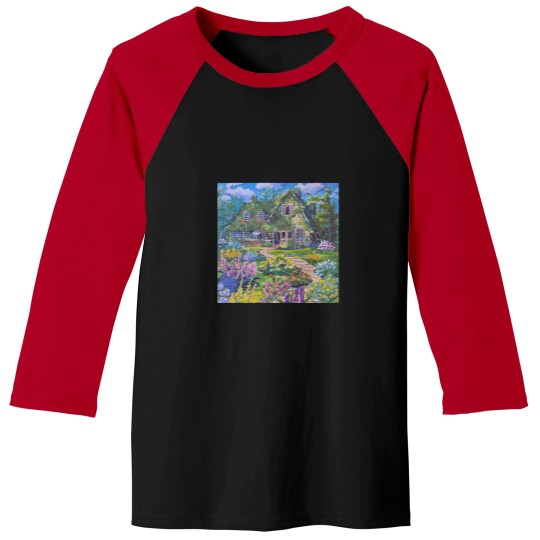 Discover kiki_s delivery service house pastel kawaii painting 2022 Long Baseball Tees