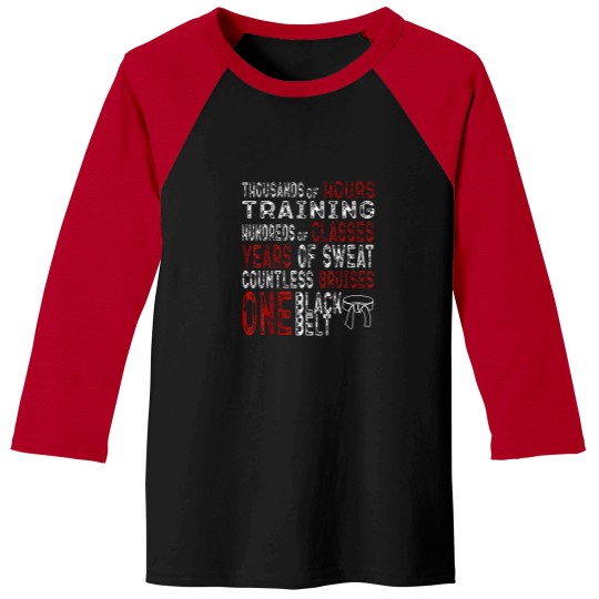Discover Black-Belt-Taekwondo-Gifts-Mixed-Martial-Arts-Training-Cool-T-Shirt Baseball Tees