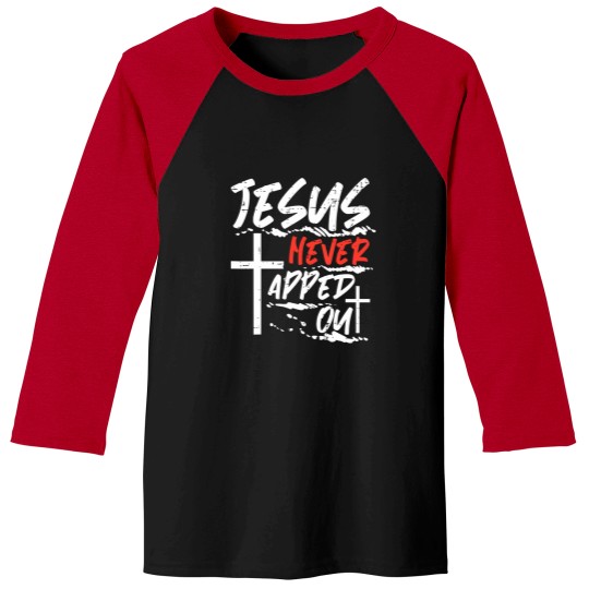 Discover Wrestling Jesus Never Tapped Out Christian Wrestle Men Women Baseball Tees