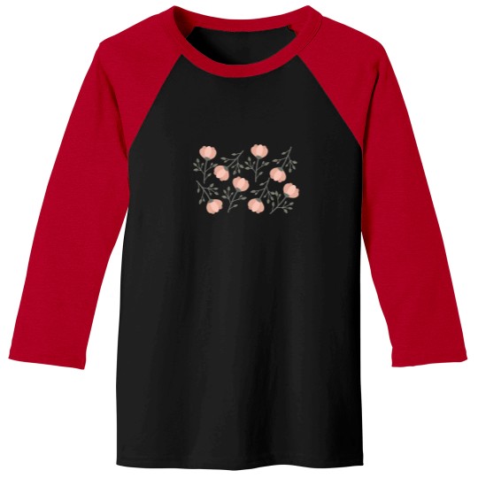 Discover Pastel-Colored-Floral-Pattern-2 T-Shirt Baseball Tees
