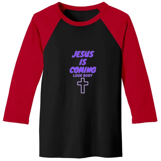 Discover is Coming Look Busy Baseball Tees