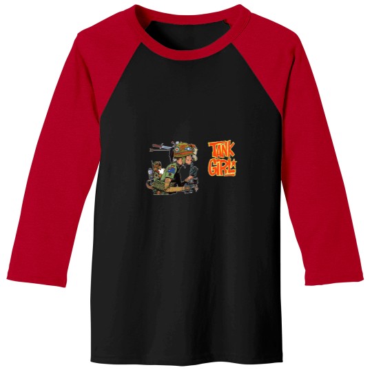Discover Tank Girl  On Patrol Glossy Baseball Tees