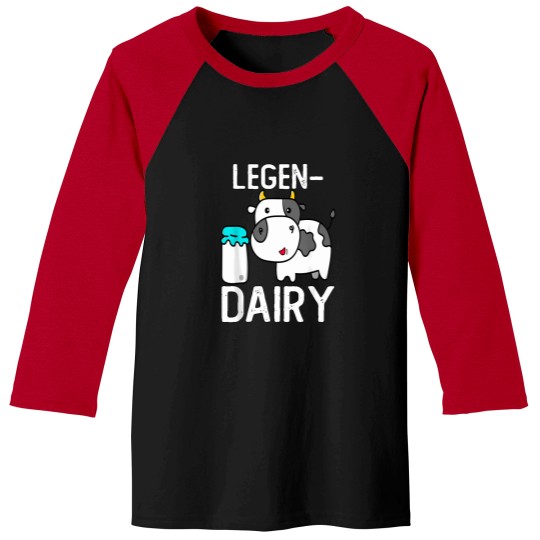 Discover Legendairy-Cute-Cow-Milk-Joke-Legen-Dairy-Cow-Milk-Legendary-T-Shirt Baseball Tees