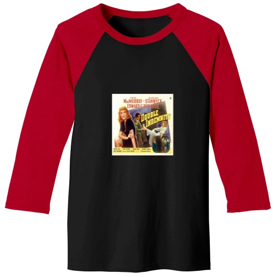 Discover Double-Indemnity-Film-Noir T-Shirt Baseball Tees