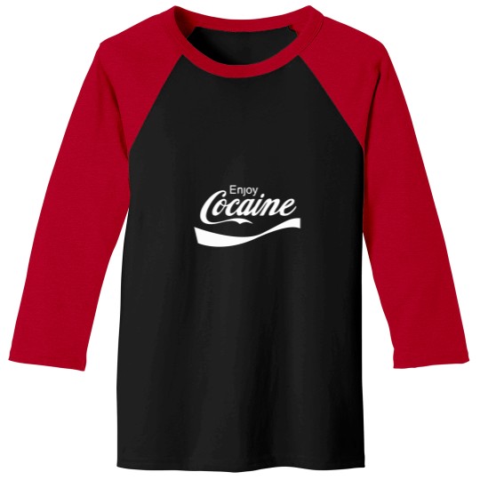 Discover Enjoy Cocaine T-Shirt Baseball Tees