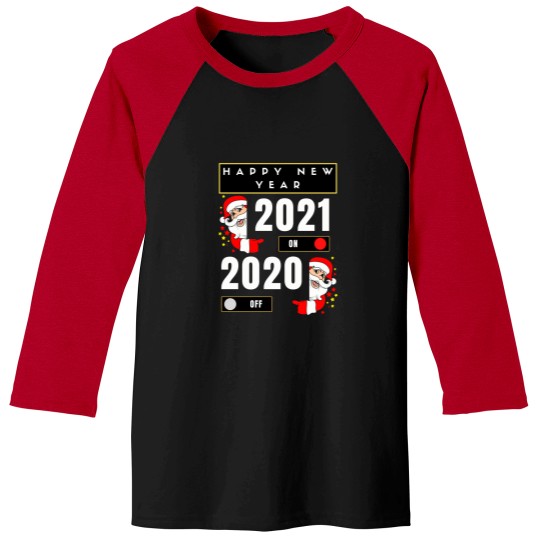 Discover Happy-New-Year-2020-Off-2021-On-Classic-T-Shirt Baseball Tees