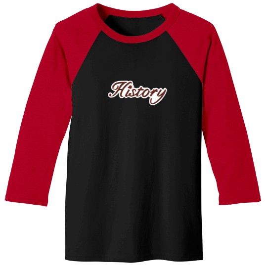 Discover History School Subjects 626 Baseball Tees