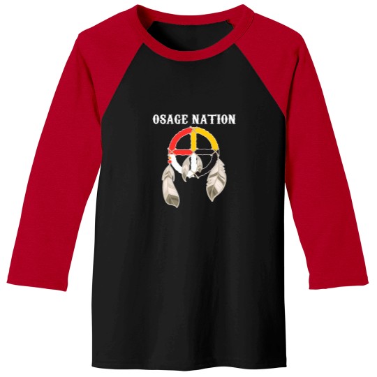Discover Osage Nation Indian Medicine Wheel T-Shirt Baseball Tees