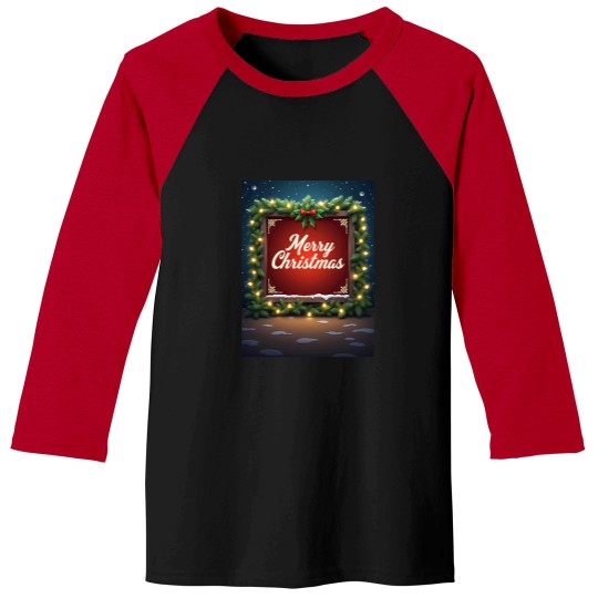 Discover Merry-Christmas-Active-T-Shirt-(100) Baseball Tees