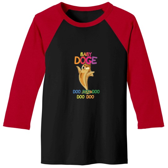 Discover Dogecoin-Baby-Doge-Doo-Doo-Funny-Cryptocurrency-M Baseball Tees