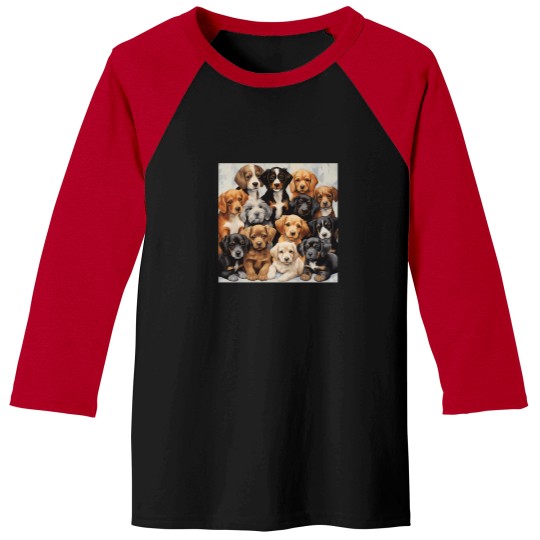Discover A-Lot-Of-Puppies T-Shirt Baseball Tees