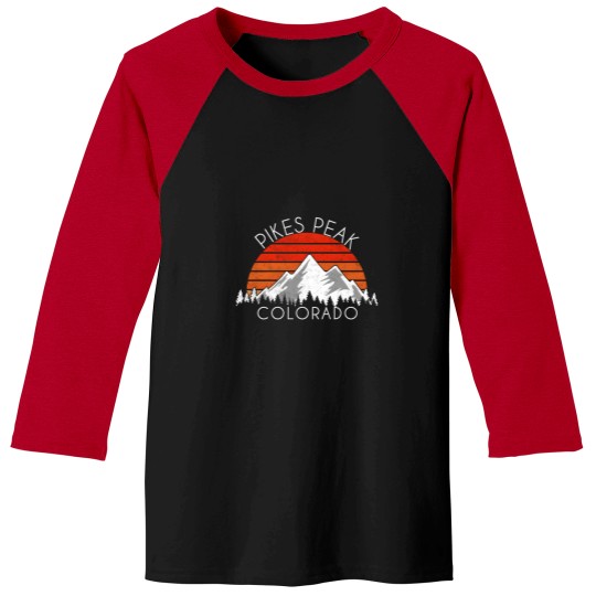 Discover Pikes Peak Colorado Distressed Baseball Tees