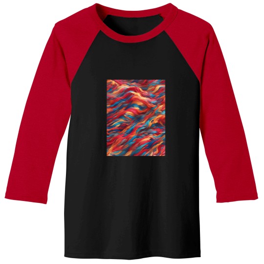 Discover Marvelous-Colorful-Line-Pattern-(9) T-Shirt Baseball Tees