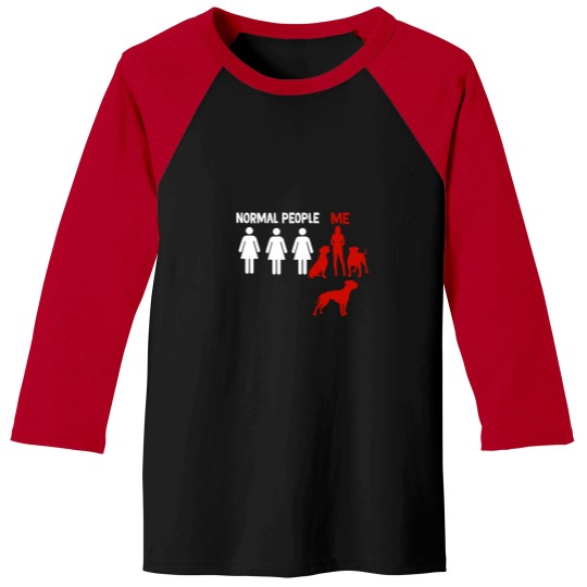 Discover funny American bulldog normel pepole me Baseball Tees