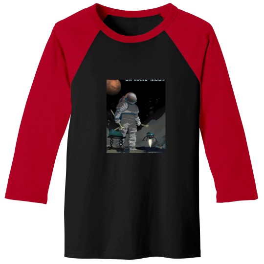 Discover Work The Night Shift On Martian Moon Phobos Graphic T-Shirt 205 Baseball Tees